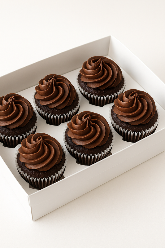 Clear Lid Deep Hamper/Cupcake Box  - 24 x 16 x 8 cm