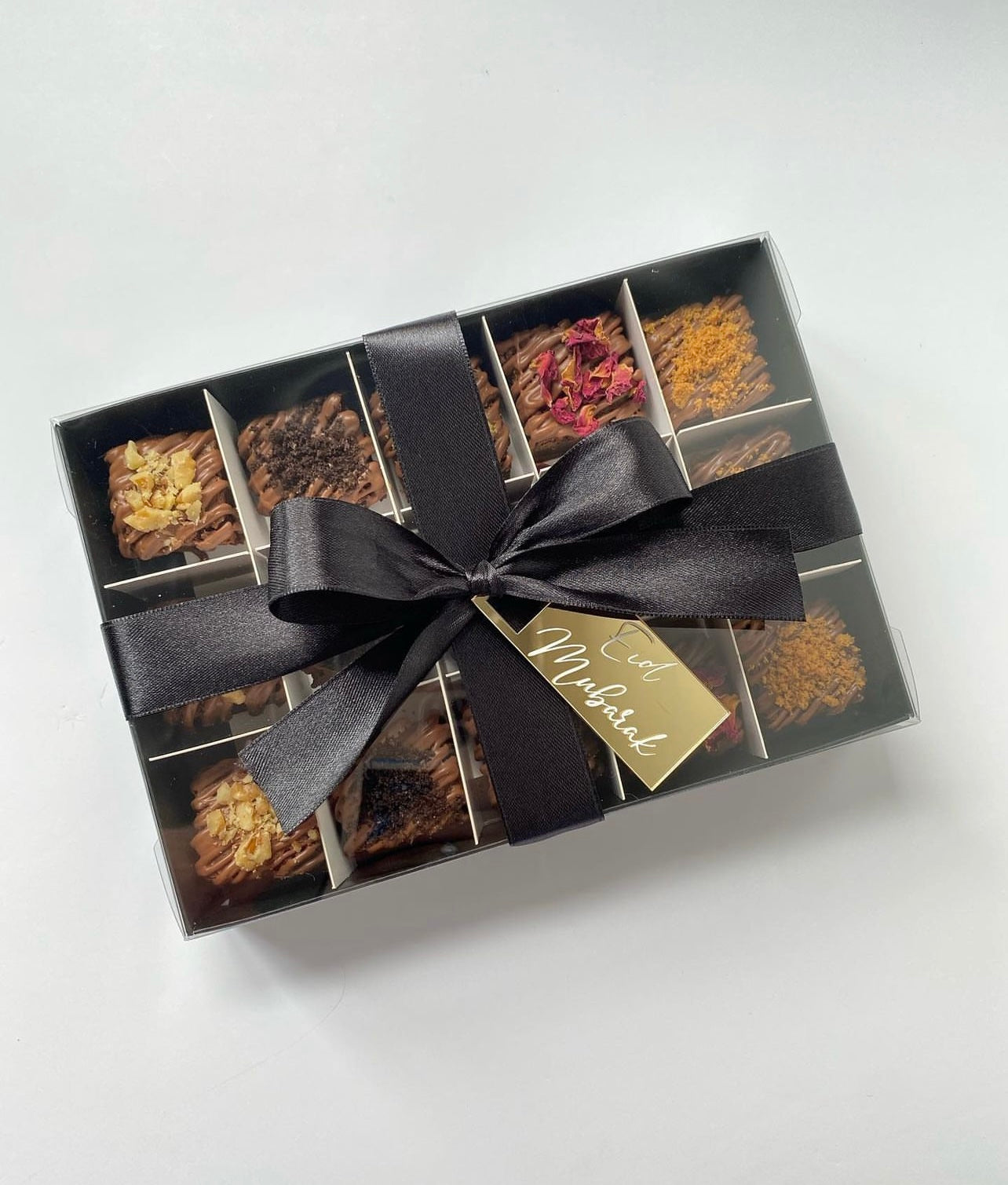 Clear Lid Biscuit/Truffles/Treats Box - 20 x 14 x 3.5 cm