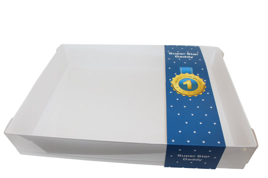 Clear Lid Box With Super Star Daddy Sleeve - 30 x 22 x 5cm