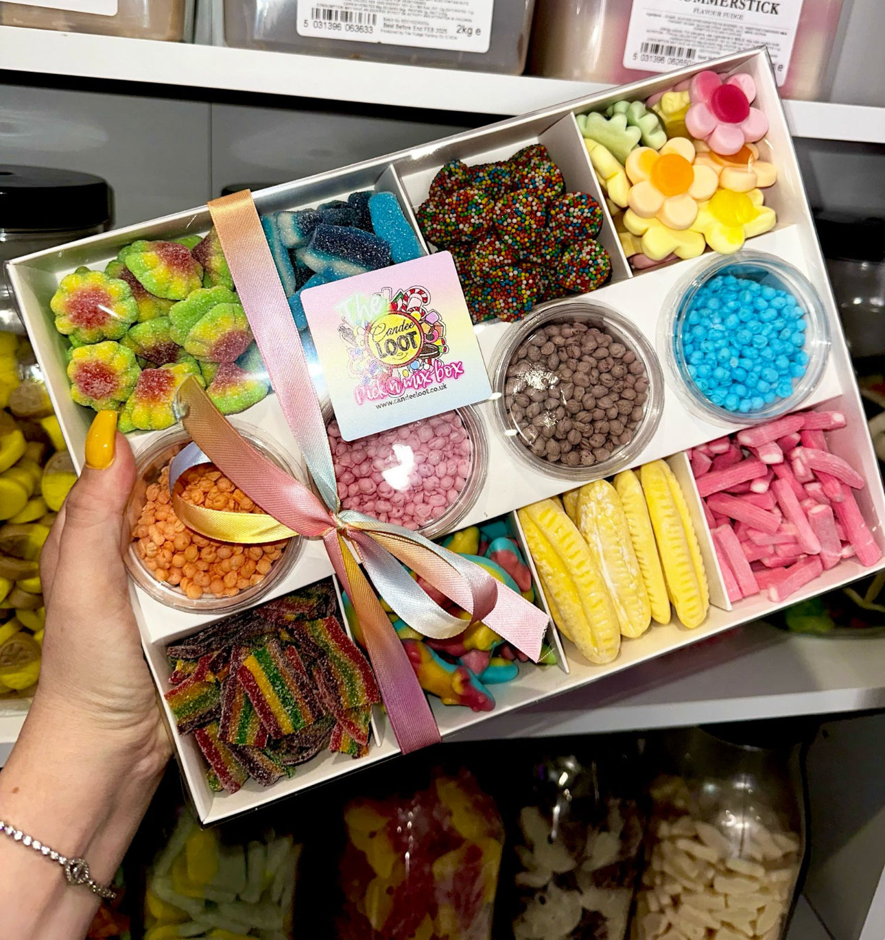 Clear Lid Fondue/Dipping Box with Christmas Sleeve