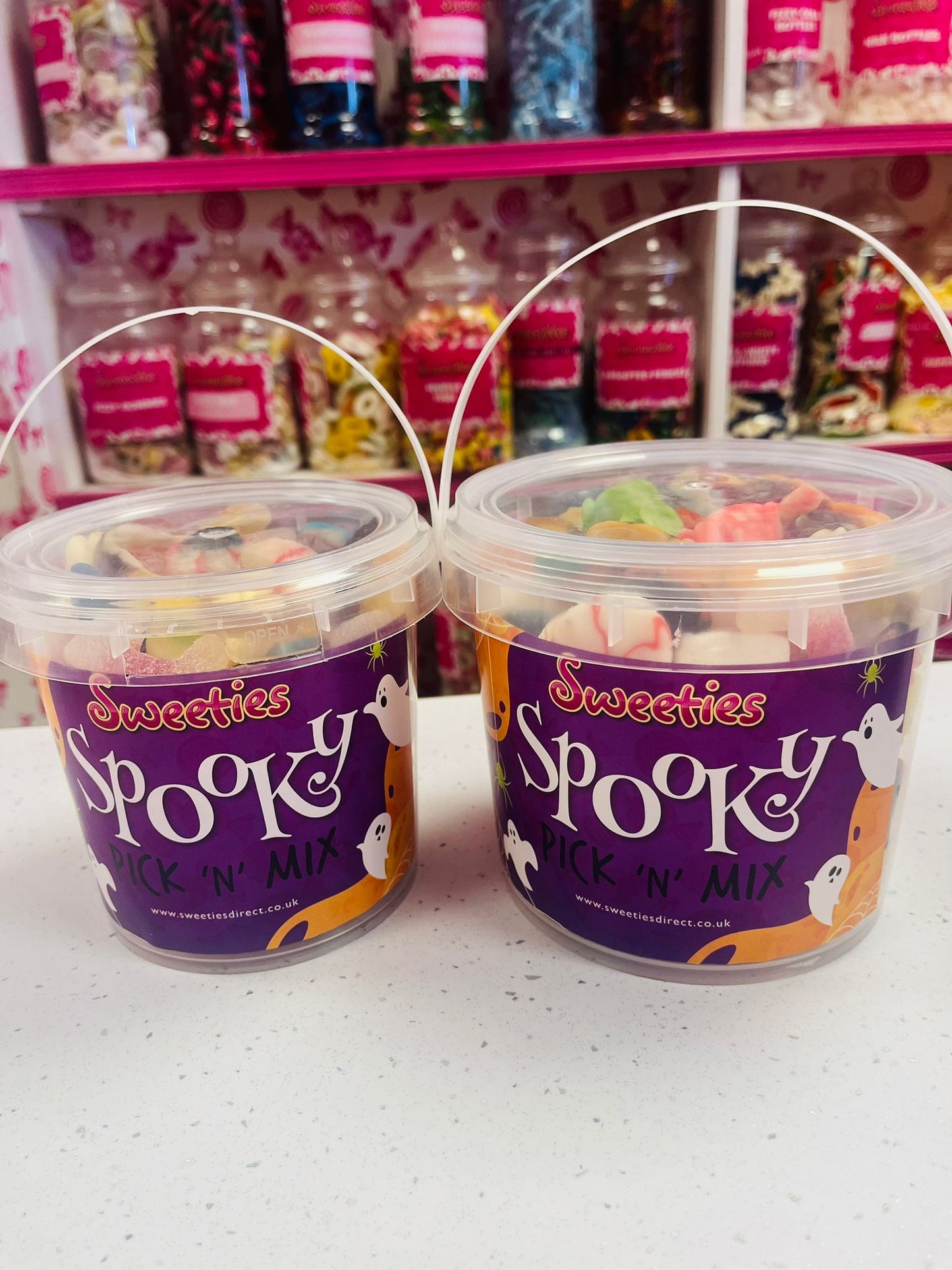 Transparent Sweet Buckets With Handles