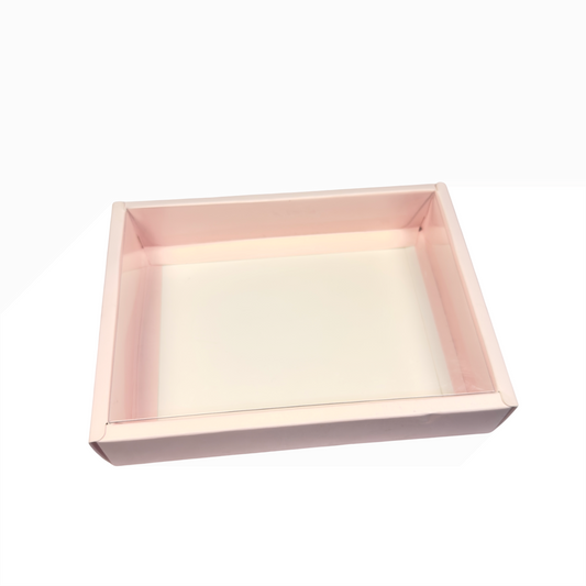 Clear Lid Border Boxes - 17x12x3.5cm