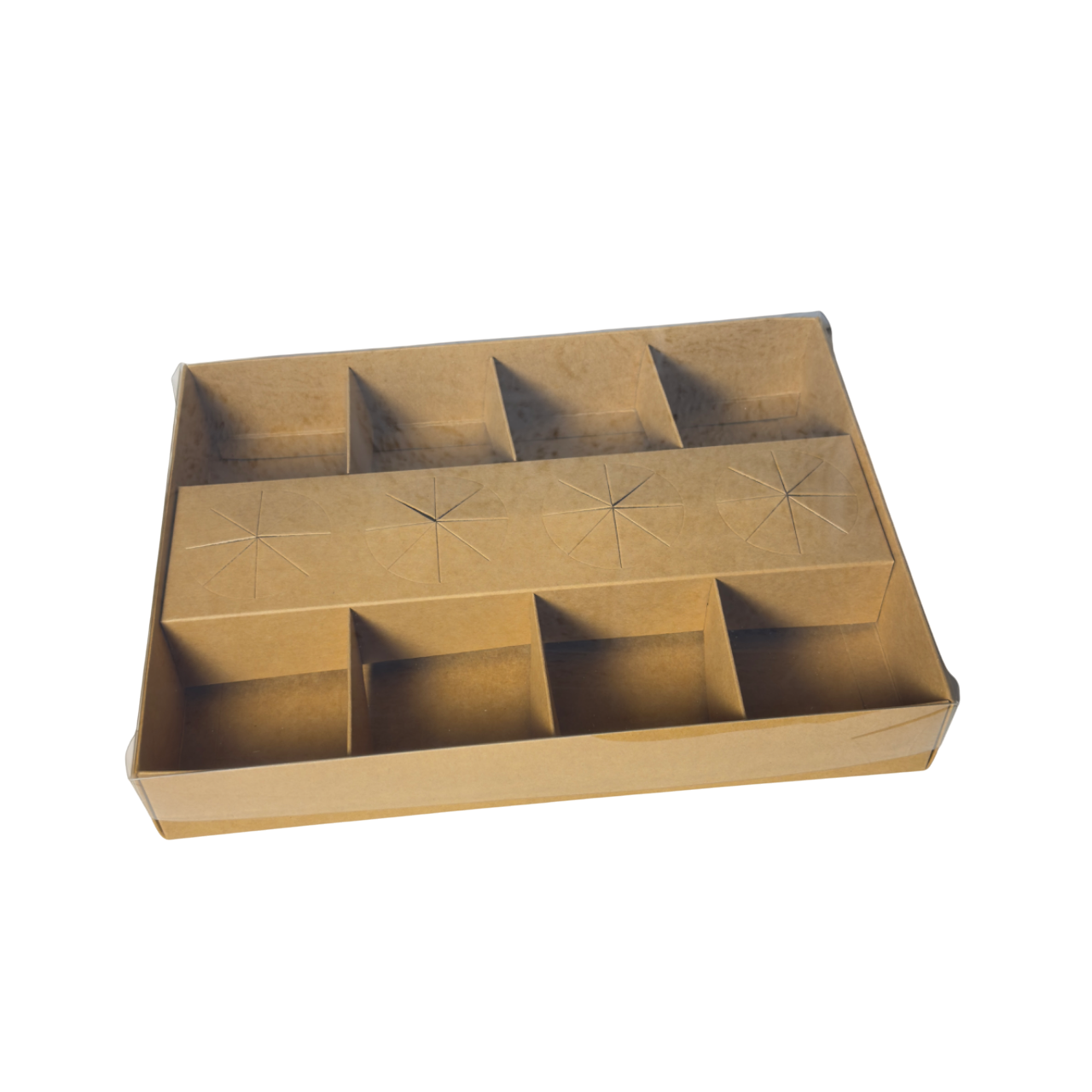 Clear Lid Fondue Box 8 Section