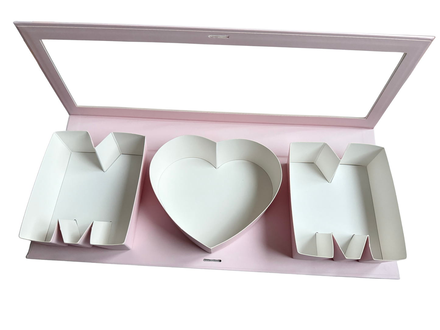 Pink/White 'M❤️M' Window Treat Box - 44x15x5.3cm