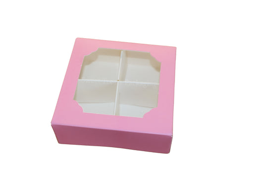 Baby Pink Small Empty Boxes with inserts- 10x10x3.5cm