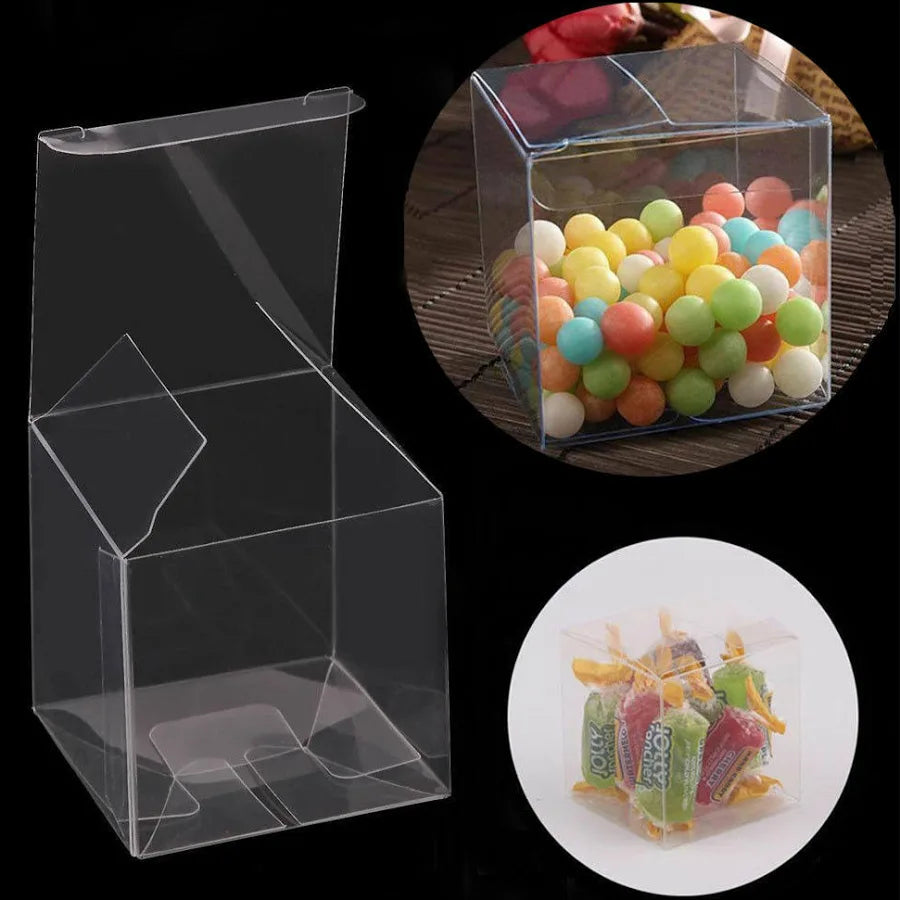 Clear shop candy boxes