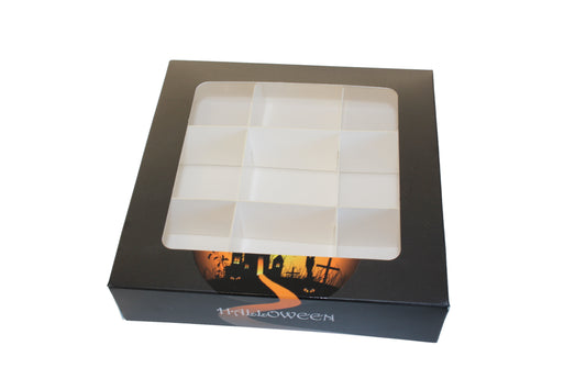 Haunted House Square window Boxes with inserts - 15x15x3.5cm