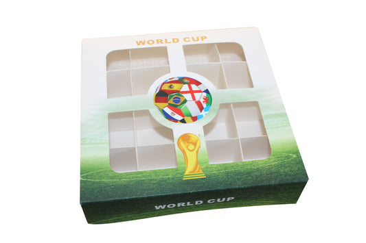 World Cup window Boxes with inserts - 15x15x3.5cm