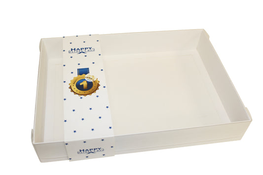 Clear Lid Box With Happy Father Day Sleeve - 30 x 22 x 5cm
