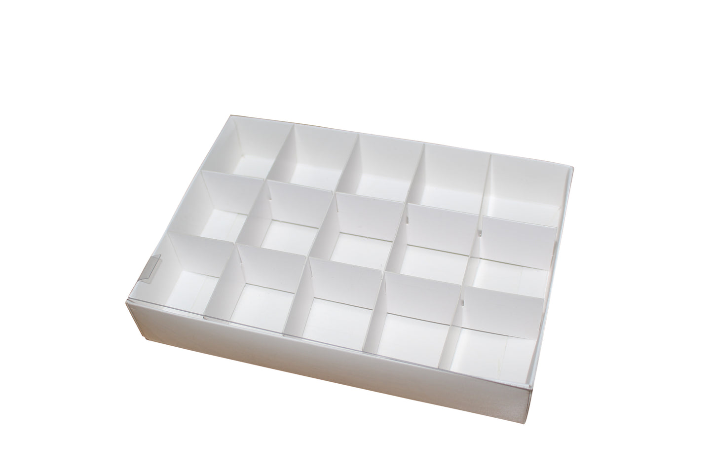 Clear Lid Biscuit/Truffles/Treats Box - 20 x 14 x 3.5 cm