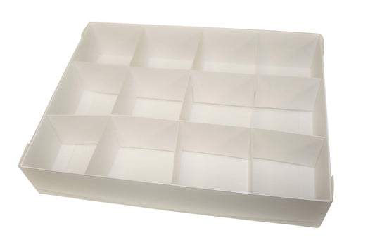 Clear lid White box with Happy Mothers Day sleeve - 26 x 20 x 5cm