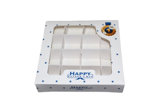 Empty Fathers Day Boxes With Inserts - 15x15x3.5cm