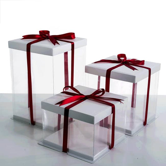 Clear Square Cake Box - 8 Inch
