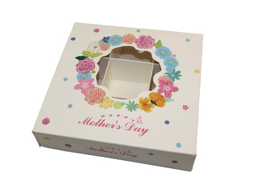 Mothers Day Floral Window Boxes - 15x15x3.5cm