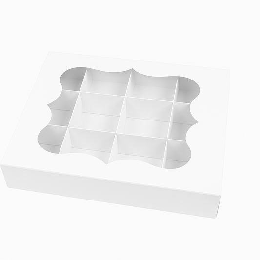 Large White  Window Bakery/Section Box - 24 x 18 x 5 cm