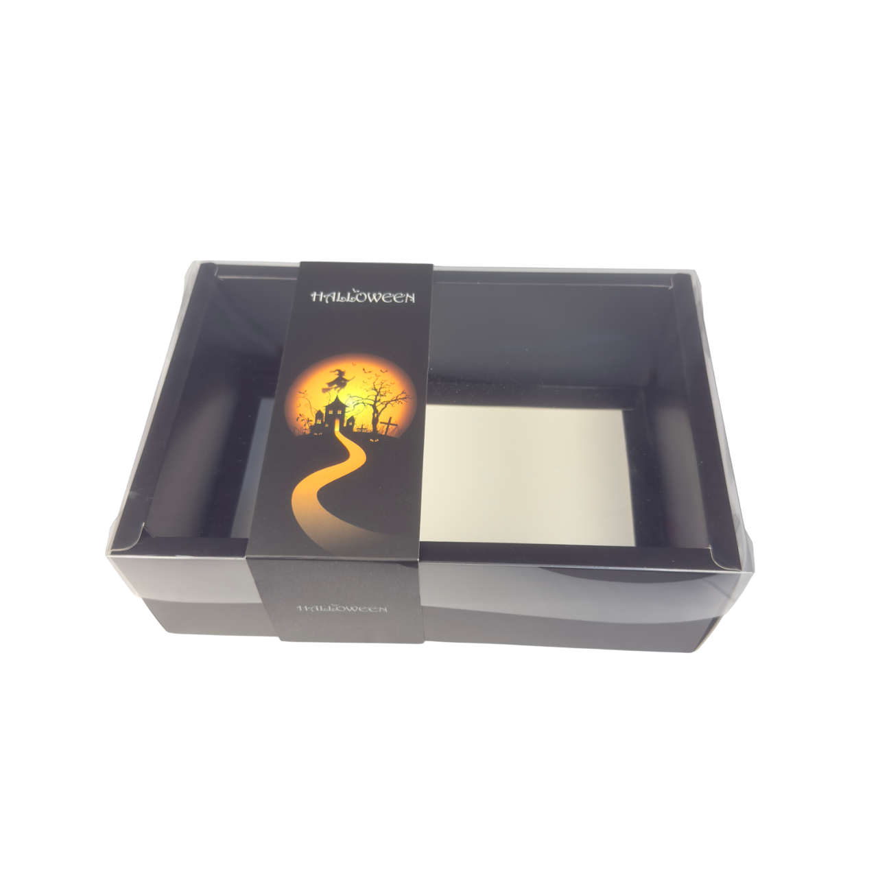 Clear Lid Border Box With Halloween sleeve - 24 x 16 x 8 cm