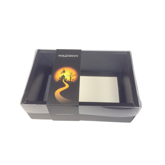 Clear Lid Border Box With Halloween sleeve - 24 x 16 x 8 cm