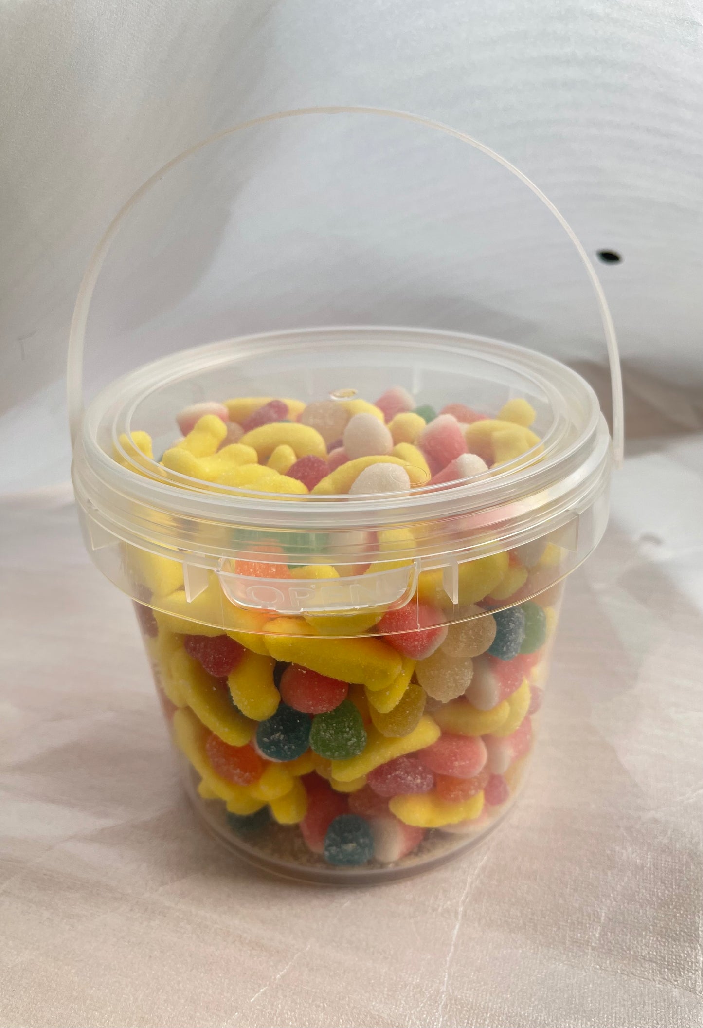 Transparent Sweet Buckets With Handles