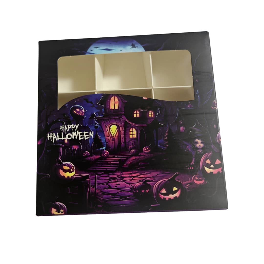 PRE-ORDER - Haunted House Halloween Window Boxes With inserts - 15x15x3.5cm