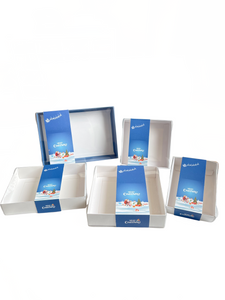 Clear Lid Boxes with Santa & Snowman ‘Merry Christmas’ Sleeve – Available in 5 Sizes