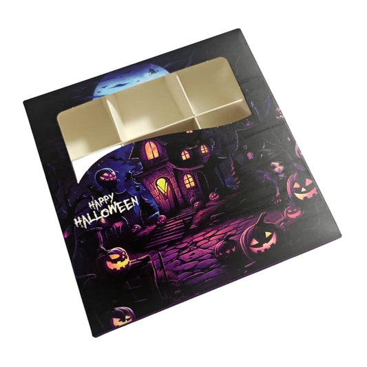PRE-ORDER - Haunted House Halloween Window Boxes With inserts - 15x15x3.5cm