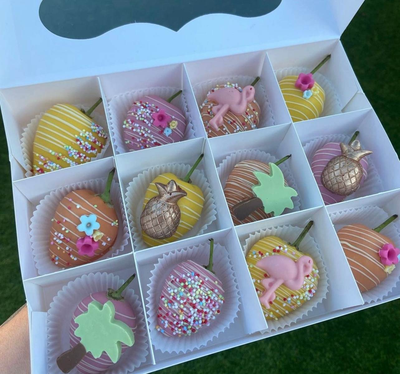Large White  Window Bakery/Section Box - 24 x 18 x 5 cm
