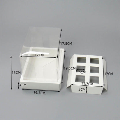 Transparent Dessert Cup/Shot Boxes with White Base (10 Pack) – 3 Sizes + Acrylic Dessert Cups Add-On