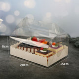 Clear Cake Box With Handle - 20x15x8cm