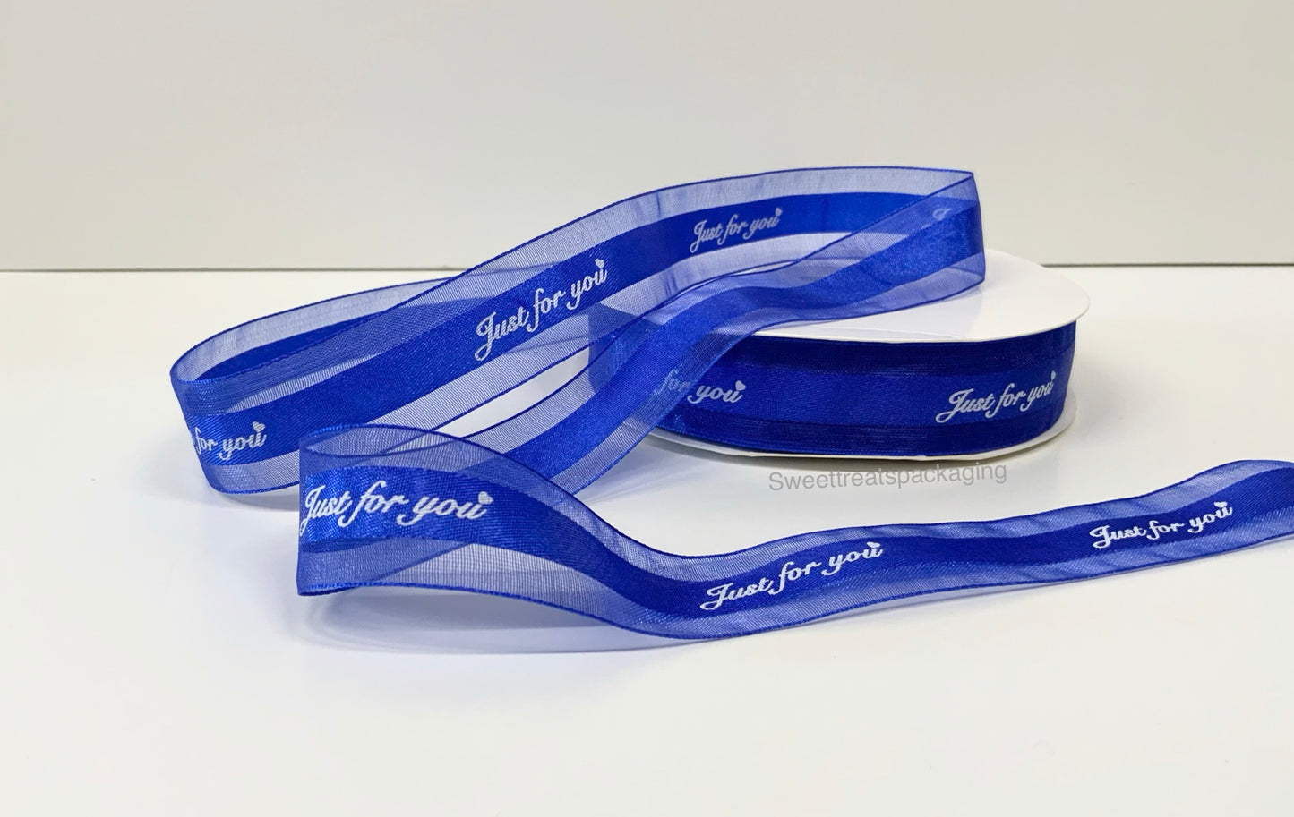 Organza Ribbon 'Just for You' Text