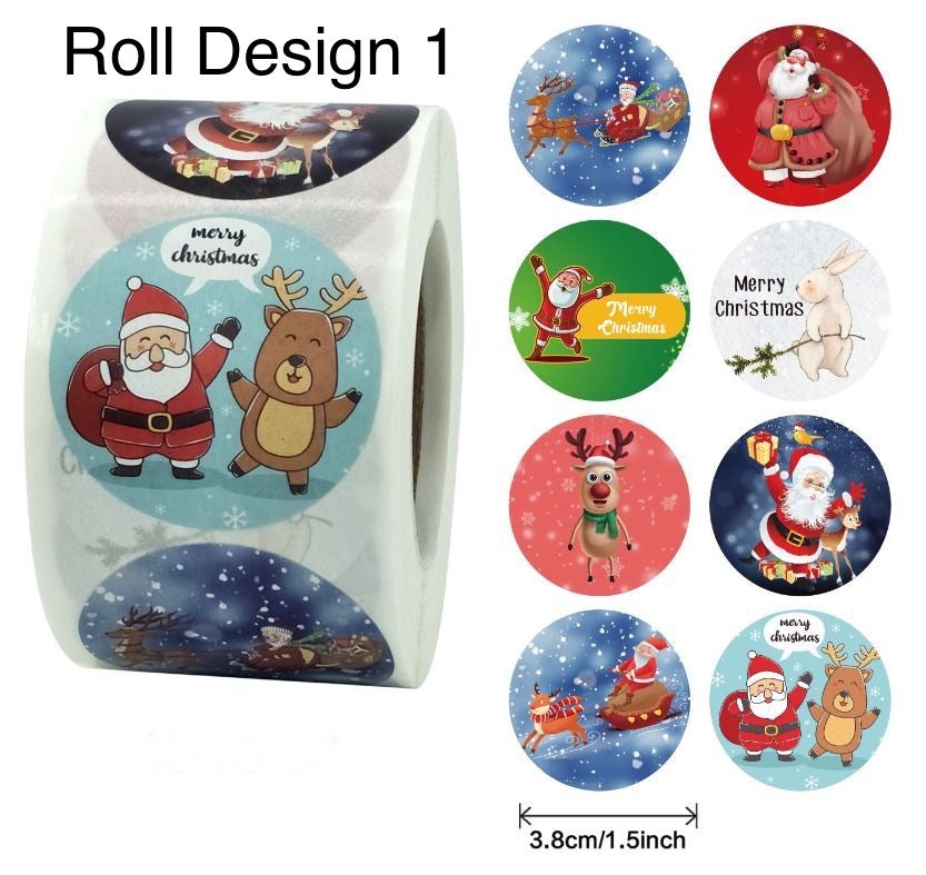 Christmas Design Stickers - 3.8cm(1.5inch )