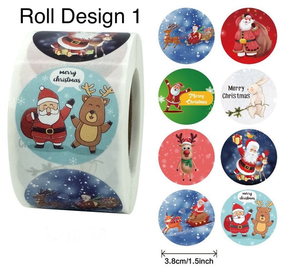 Christmas Design Stickers - 3.8cm(1.5inch )