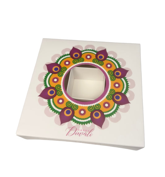 Diwali Pattern Window Boxes - 15x15x3.5cm