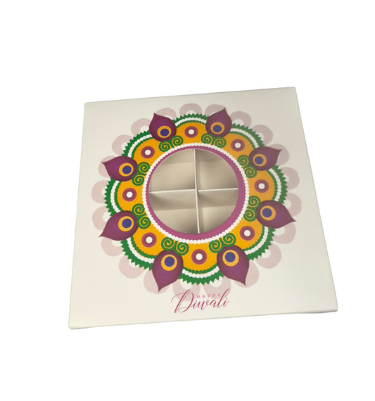 Diwali Pattern Window Boxes - 15x15x3.5cm