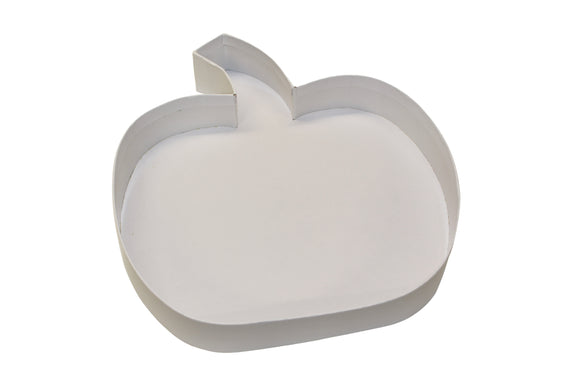 Fillable White Apple Shape