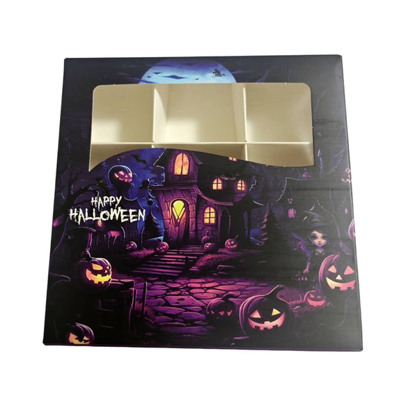 PRE-ORDER - Haunted House Halloween Window Boxes With inserts - 15x15x3.5cm