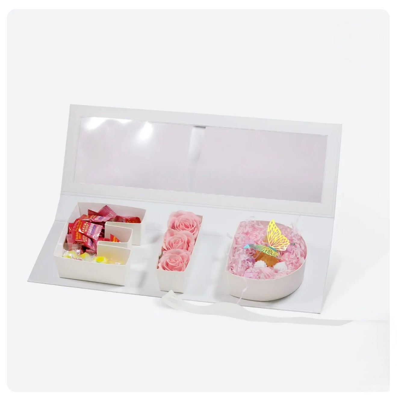 White "EID" Window Treat Box -44x15x5.3cm