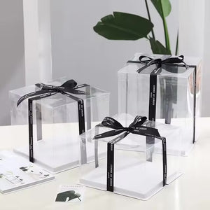 Clear Square Cake Box - 10Inch