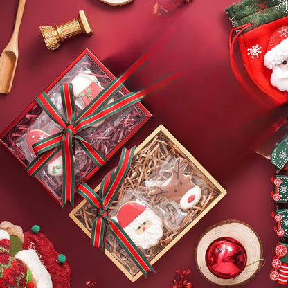 Luxury Clear Lid Presentation Box with Gold or Red Border – 27.8 x 17.8 x 3.5cm