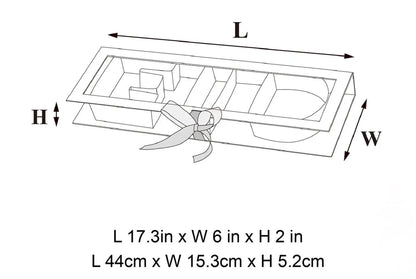 White "EID" Window Treat Box -44x15x5.3cm