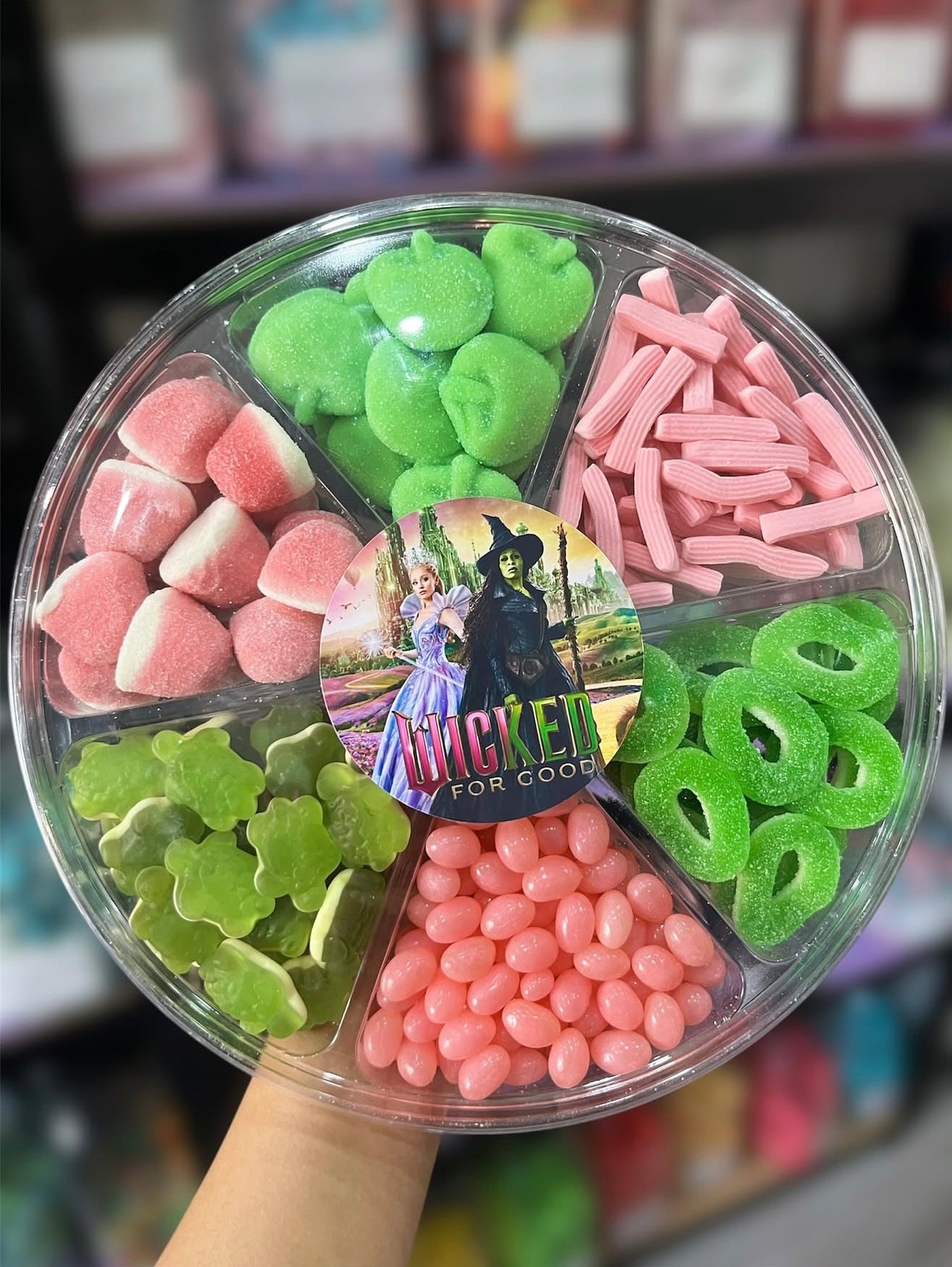 Clear 6 Section Platter Tray With Flat Lid