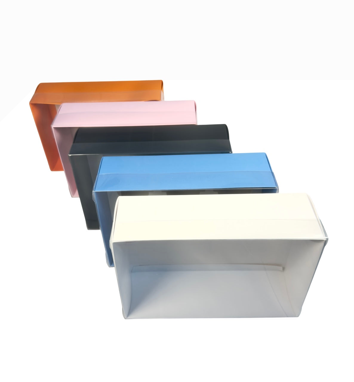 Clear Lid Deep Hamper/Cupcake Box  - 24 x 16 x 8 cm