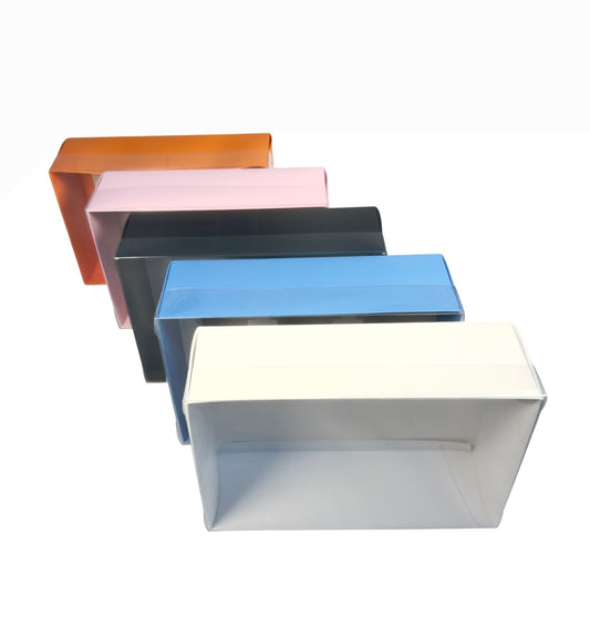 Clear Lid Deep Hamper/Cupcake Box  - 24 x 16 x 8 cm
