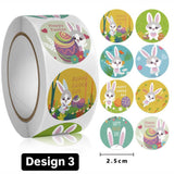 Easter Design Stickers - 2.5cm(1inch ) Full Roll - 3 Designs