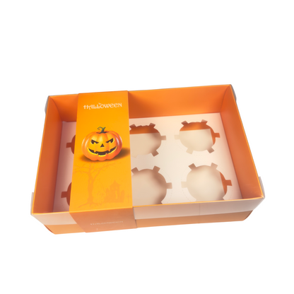 Clear Lid Deep Box With Halloween Sleeve - 24 x 16 x 8 cm