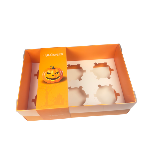 Clear Lid Deep Box With Halloween Sleeve - 24 x 16 x 8 cm