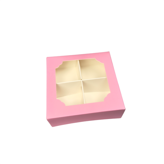 Baby Pink Small Empty Boxes with inserts- 10x10x3.5cm