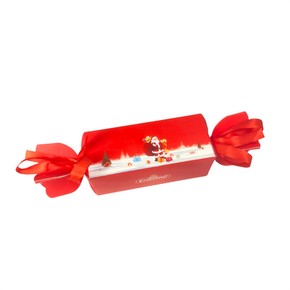 Red Christmas Design Crackers with Ribbons – 25.5 x 5 x 4cm