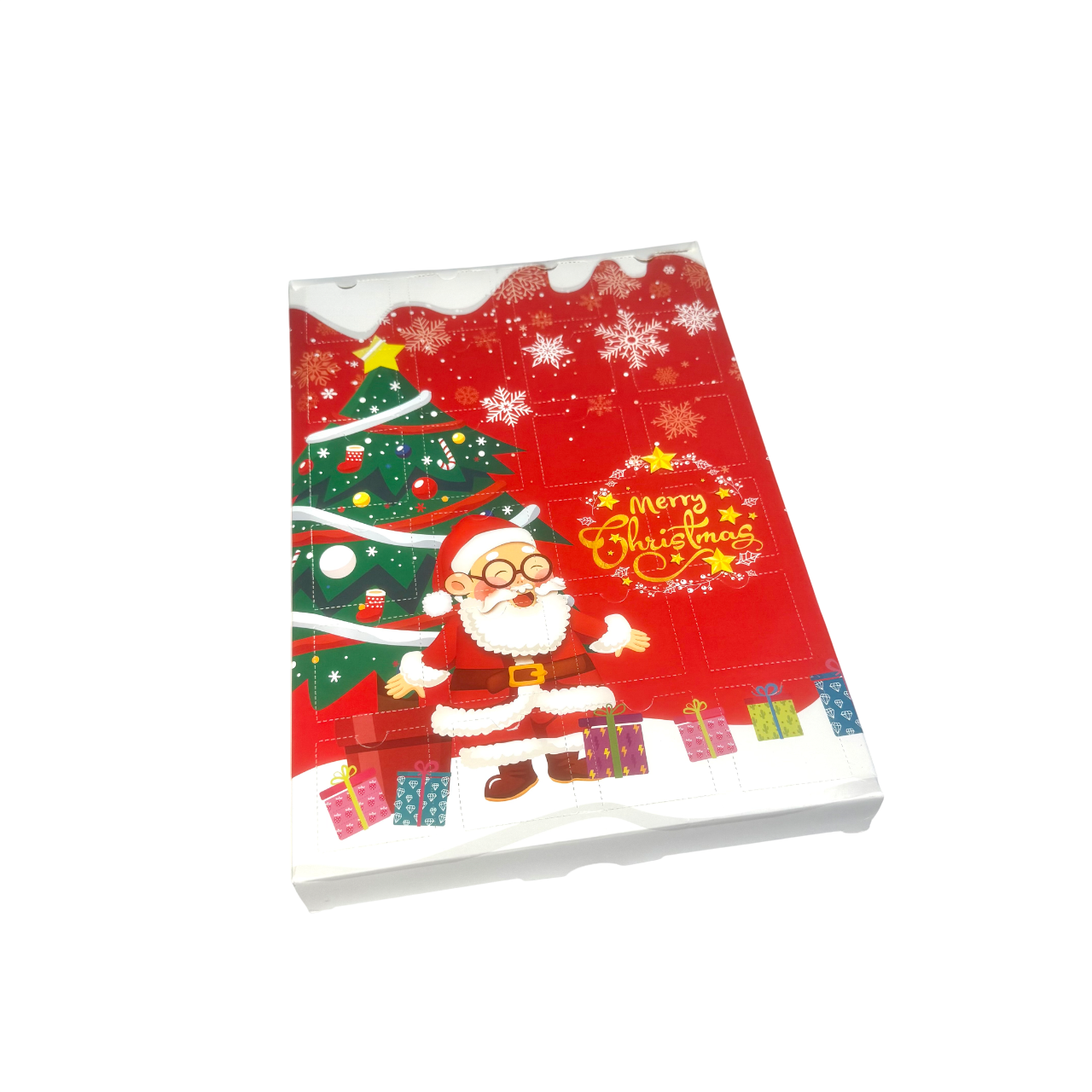 Christmas Advent Calendar – Festive Santa & Tree Design