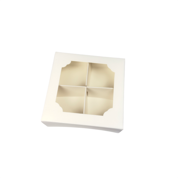 Small Empty Window Boxes With Inserts- 10x10x3.5cm – Sweet Treats Packaging