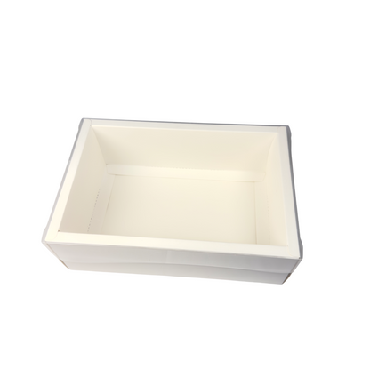 Clear Lid Deep Border Box  - 24 x 16 x 8 cm
